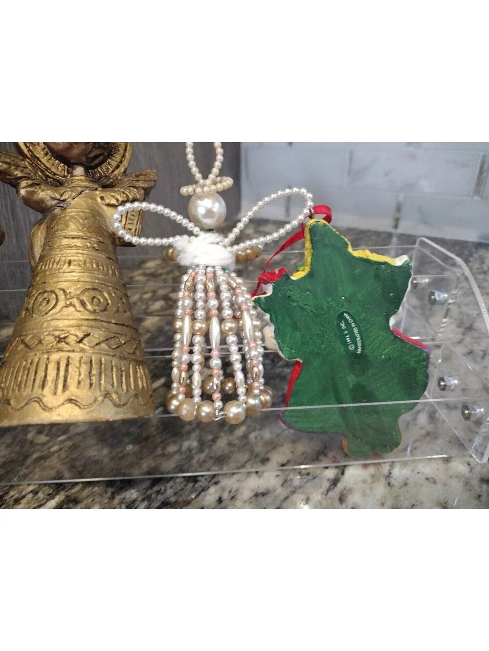 Vintage Set  5 Angel Ornaments And Christmas Decor 2